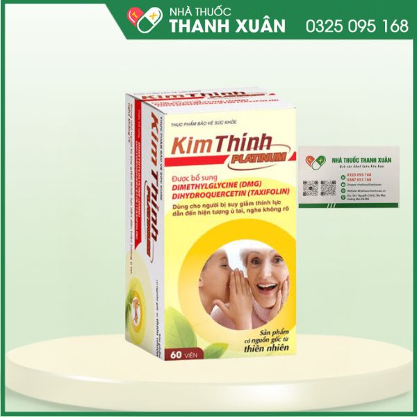 Kim Thính platinum - Giảm ù tai, tăng cường thính giác